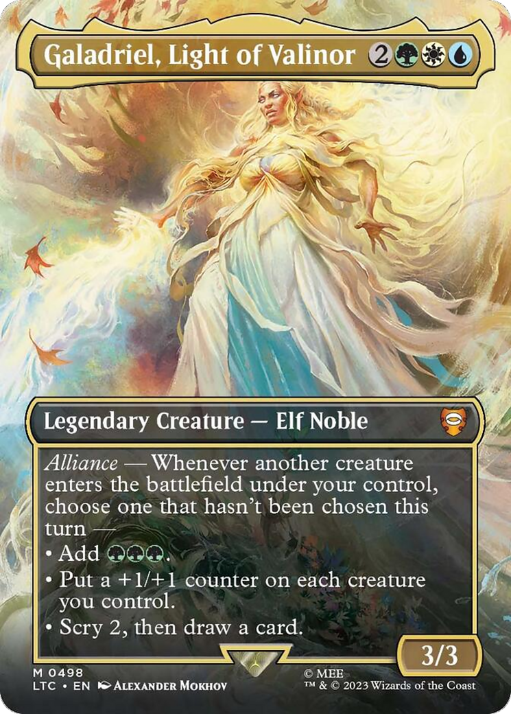 Galadriel, Light of Valinor (Borderless) [The Lord of the Rings: Tales of Middle-Earth Commander] | Nerdhalla Games