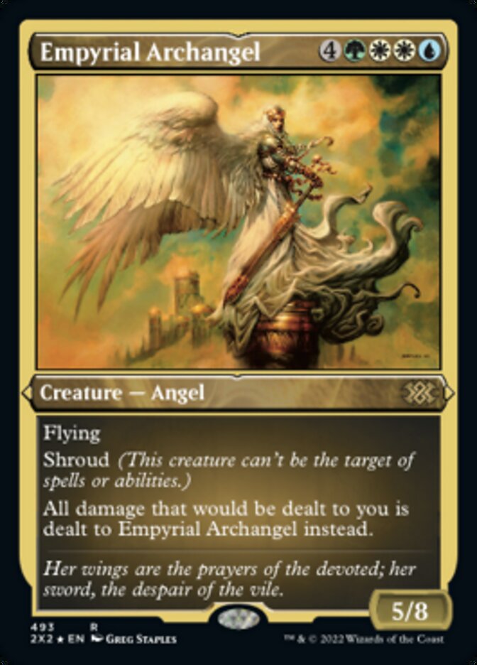 Empyrial Archangel (Foil Etched) [Double Masters 2022] | Nerdhalla Games