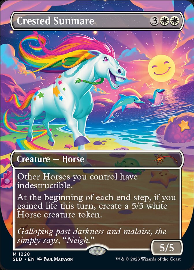 Crested Sunmare (Borderless) [Secret Lair Drop Series] | Nerdhalla Games