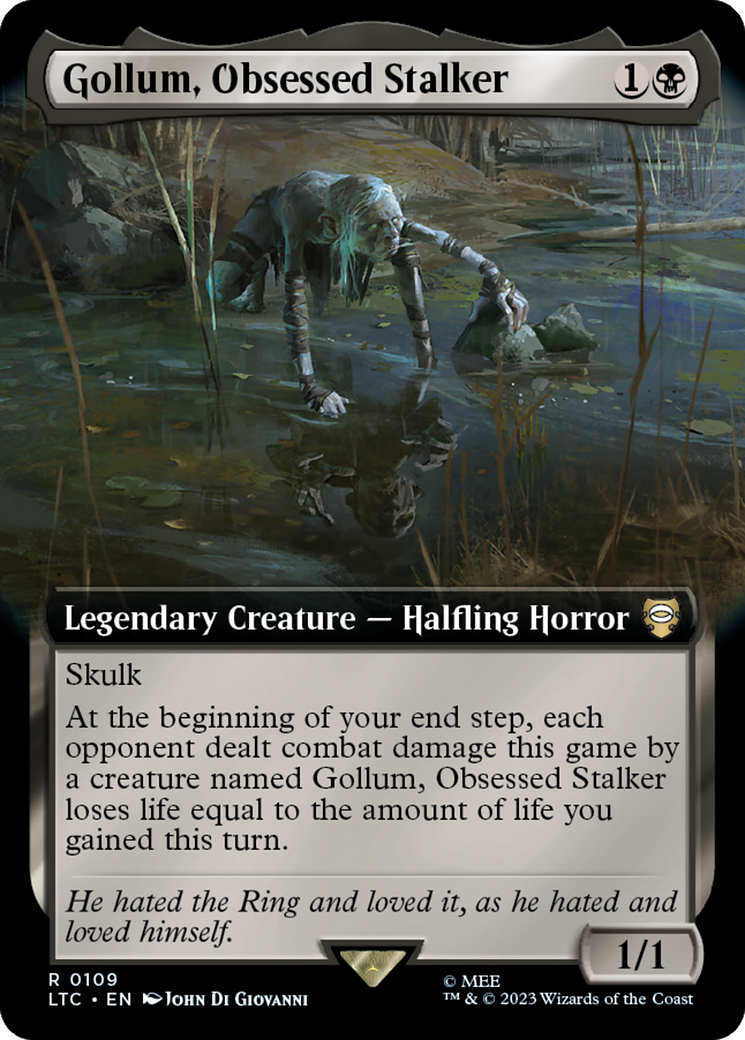 Gollum, Obsessed Stalker (Extended Art) [The Lord of the Rings: Tales of Middle-Earth Commander] | Nerdhalla Games