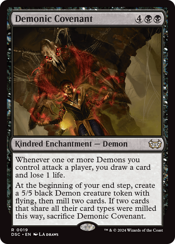 Demonic Covenant [Duskmourn: House of Horror Commander] | Nerdhalla Games