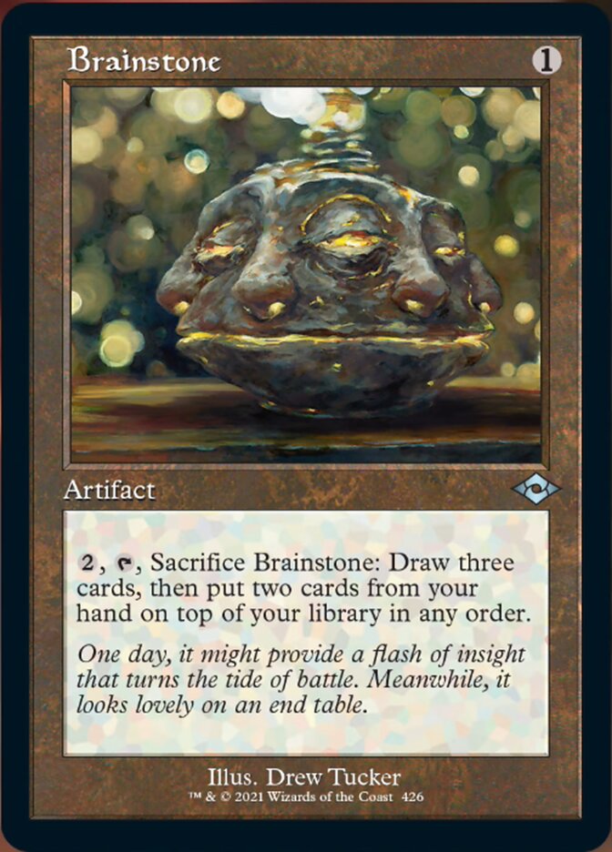 Brainstone (Retro Foil Etched) [Modern Horizons 2] | Nerdhalla Games