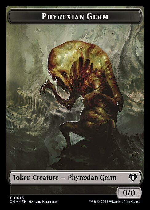 Eldrazi Spawn // Phyrexian Germ Double-Sided Token [Commander Masters Tokens] | Nerdhalla Games