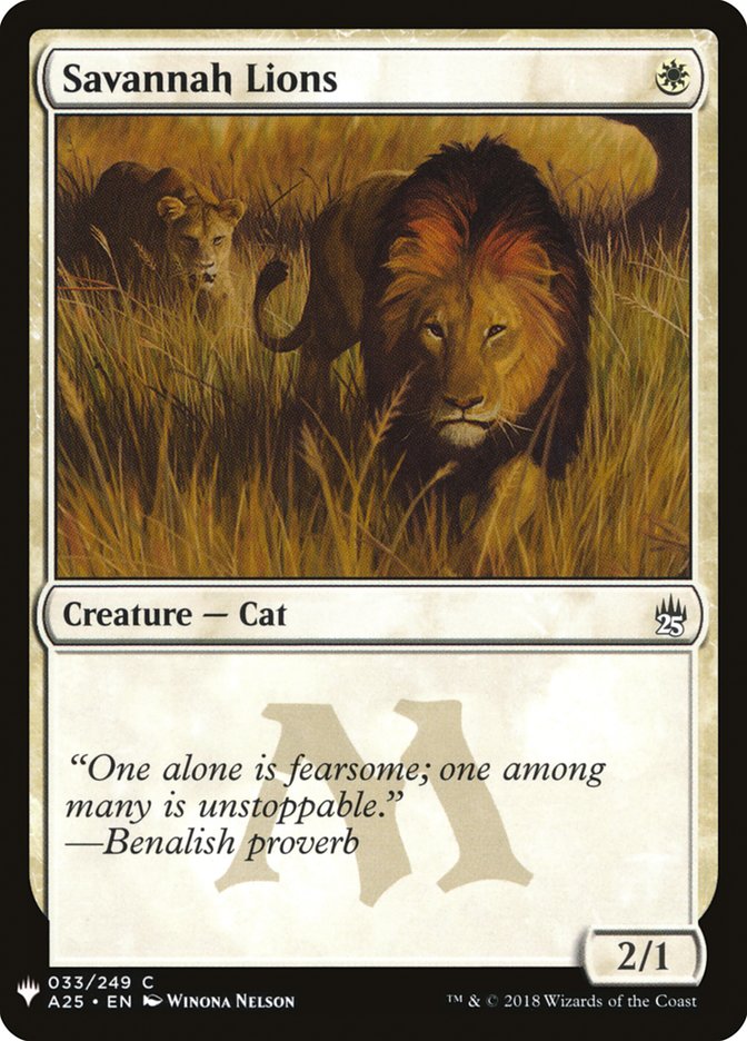 Savannah Lions [Mystery Booster] | Nerdhalla Games