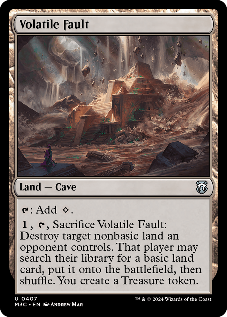 Volatile Fault (Ripple Foil) [Modern Horizons 3 Commander] | Nerdhalla Games