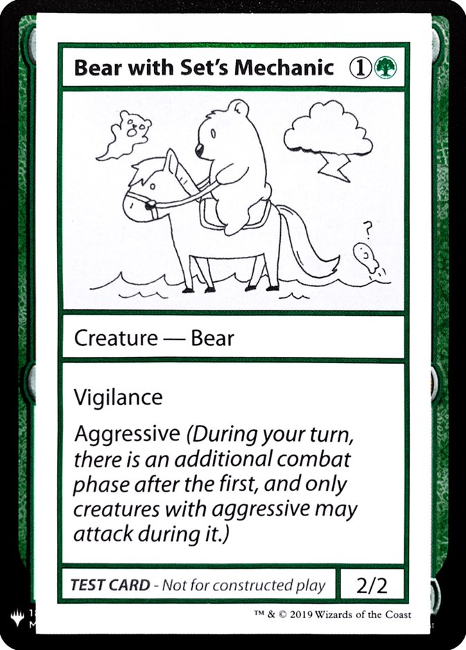 Bear with Set's Mechanic [Mystery Booster Playtest Cards] | Nerdhalla Games