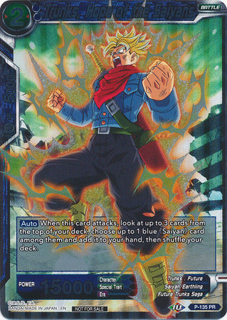 Trunks, Hope of the Saiyans (Series 7 Super Dash Pack) (P-135) [Promotion Cards] | Nerdhalla Games