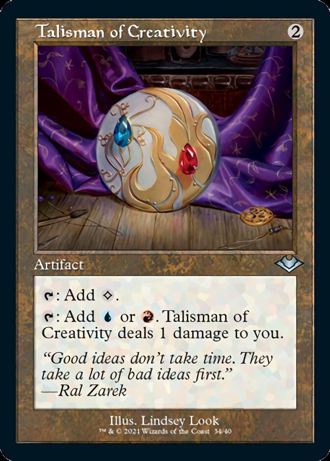 Talisman of Creativity (Retro Foil Etched) [Modern Horizons] | Nerdhalla Games