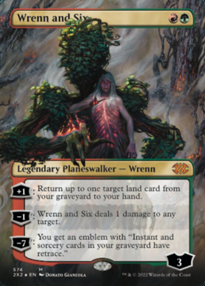 Wrenn and Six (Textured Foil) [Double Masters 2022] | Nerdhalla Games