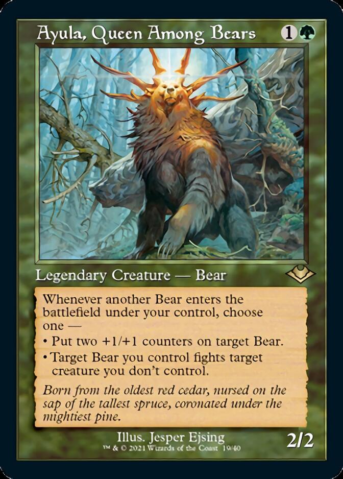 Ayula, Queen Among Bears (Retro Foil Etched) [Modern Horizons] | Nerdhalla Games