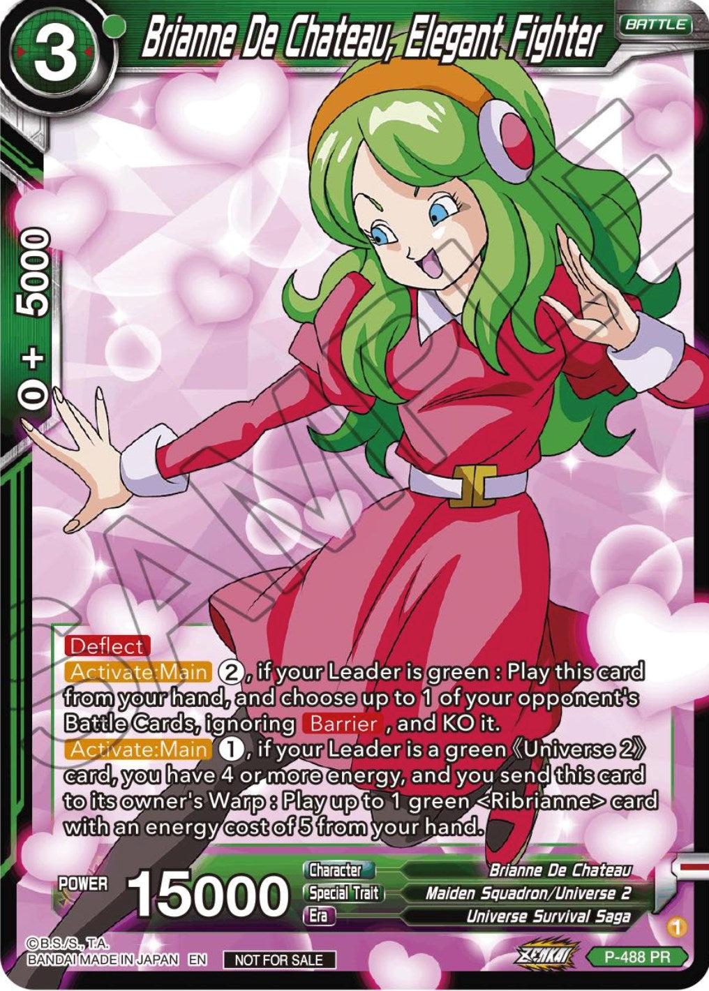 Brianne De Chateau, Elegant Fighter (Zenkai Series Tournament Pack Vol.3) (P-488) [Tournament Promotion Cards] | Nerdhalla Games