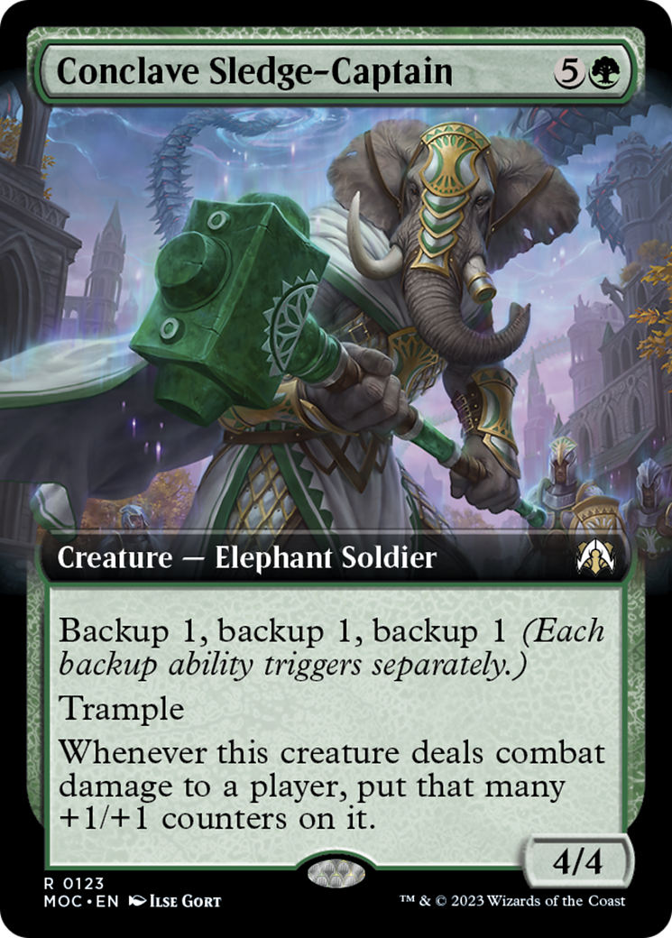 Conclave Sledge-Captain (Extended Art) [March of the Machine Commander] | Nerdhalla Games