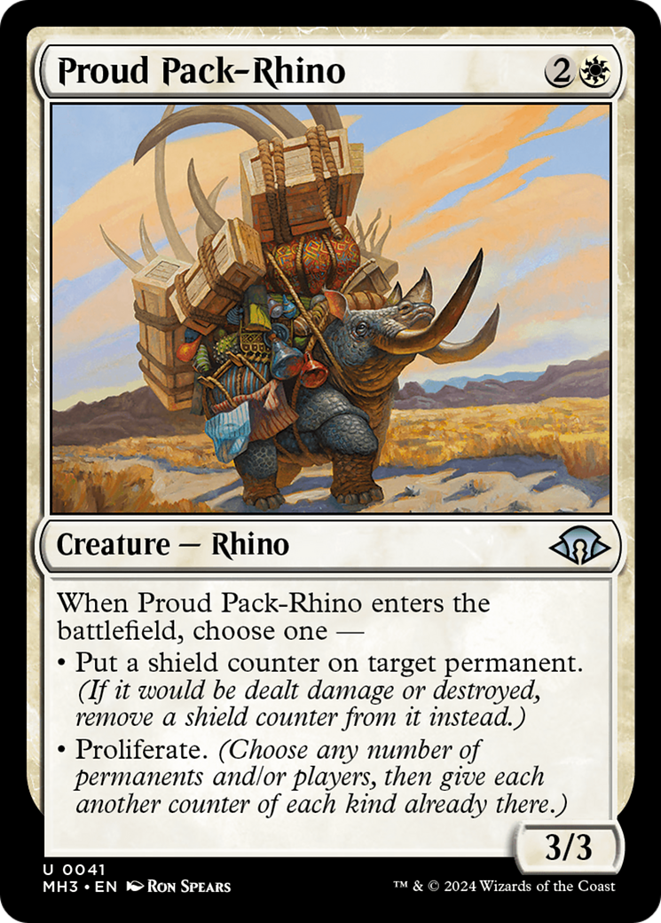 Proud Pack-Rhino [Modern Horizons 3] | Nerdhalla Games