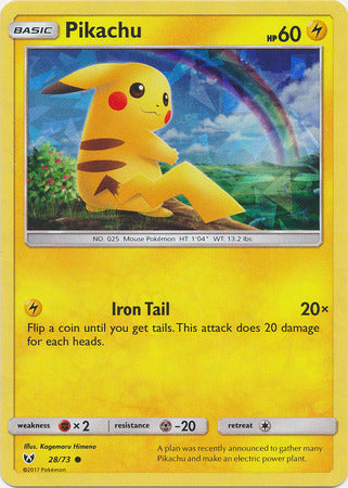 Pikachu (28/73) (Cracked Ice Holo) [Miscellaneous Cards] | Nerdhalla Games