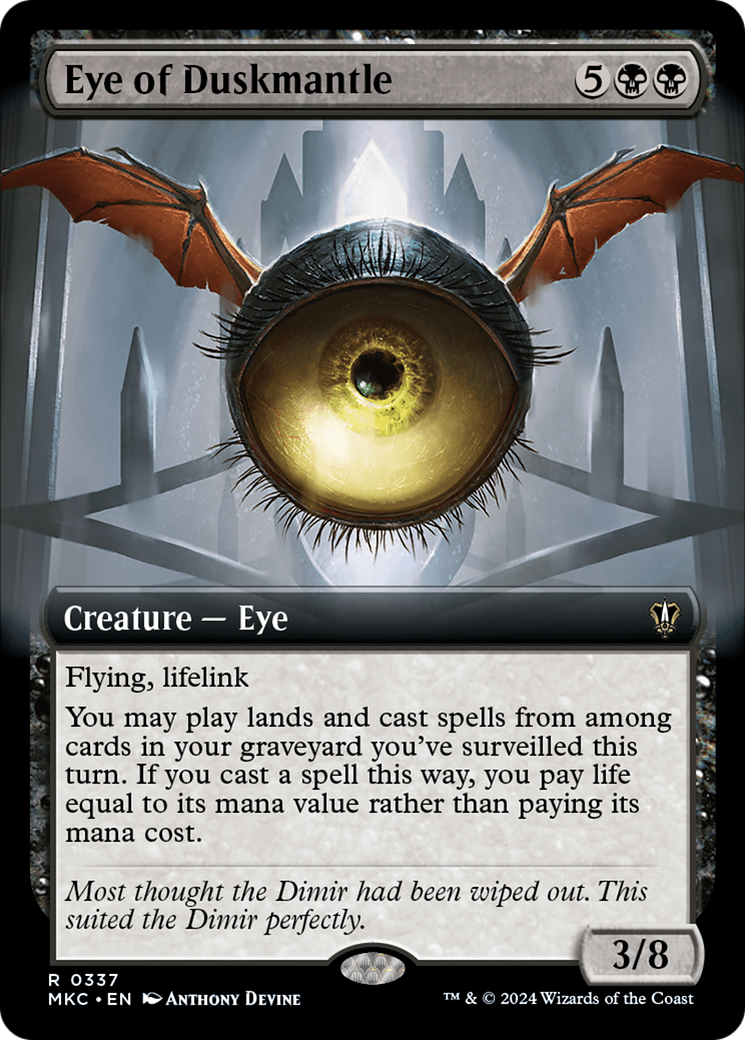 Eye of Duskmantle (Extended Art) [Murders at Karlov Manor Commander] | Nerdhalla Games