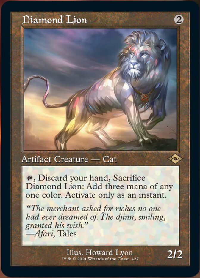 Diamond Lion (Retro Foil Etched) [Modern Horizons 2] | Nerdhalla Games