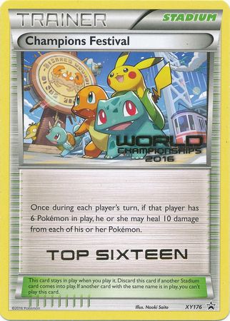 Champions Festival 2016 Top Sixteen (XY176) [XY: Black Star Promos] | Nerdhalla Games