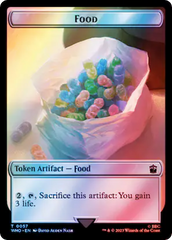 Alien Angel // Food (0057) Double-Sided Token (Surge Foil) [Doctor Who Tokens] | Nerdhalla Games