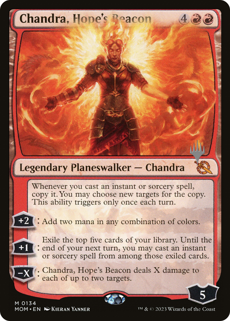 Chandra, Hope's Beacon (Promo Pack) [March of the Machine Promos] | Nerdhalla Games