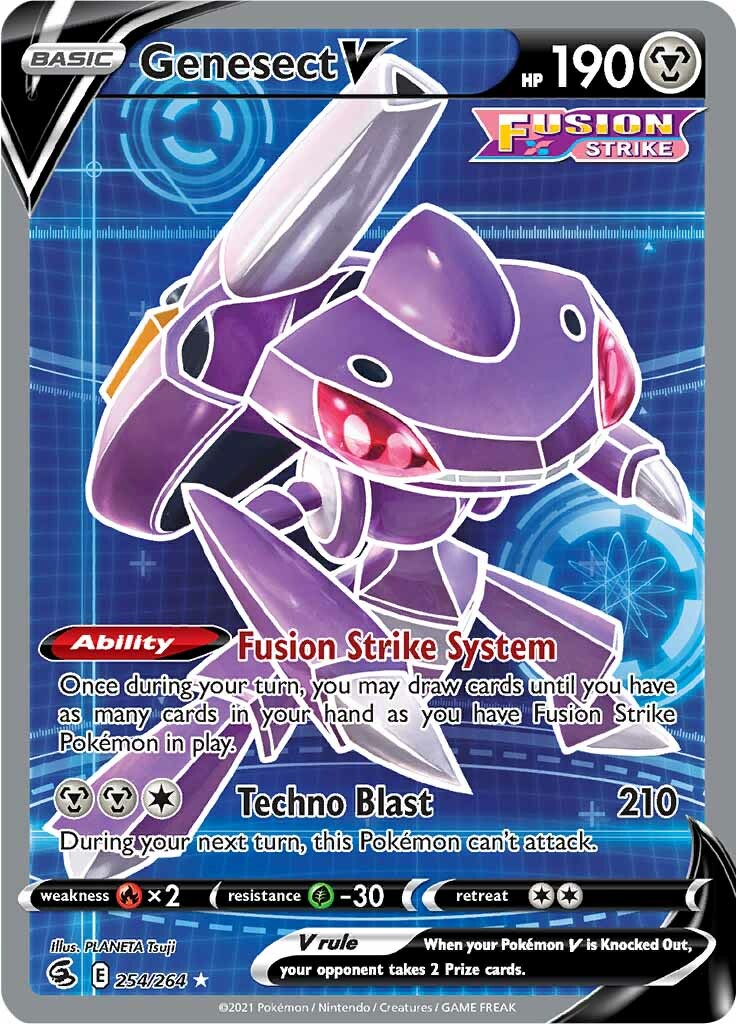 Genesect V (254/264) [Sword & Shield: Fusion Strike] | Nerdhalla Games