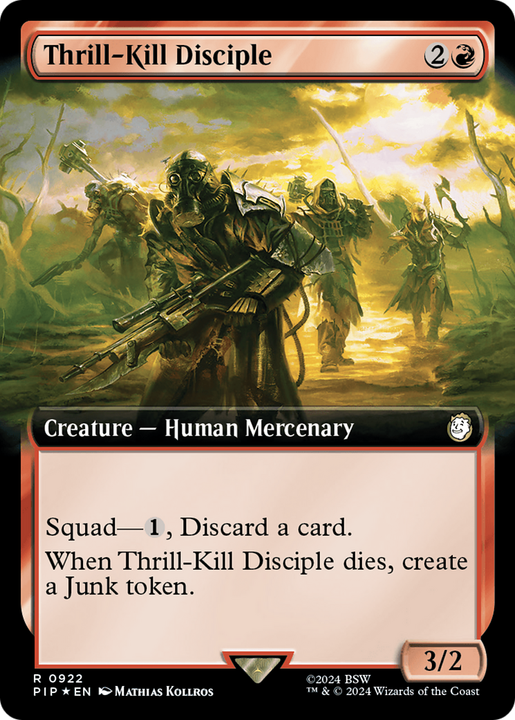 Thrill-Kill Disciple (Extended Art) (Surge Foil) [Fallout] | Nerdhalla Games