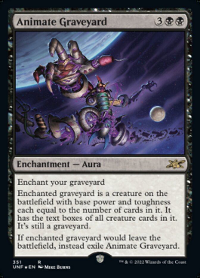 Animate Graveyard (Galaxy Foil) [Unfinity] | Nerdhalla Games