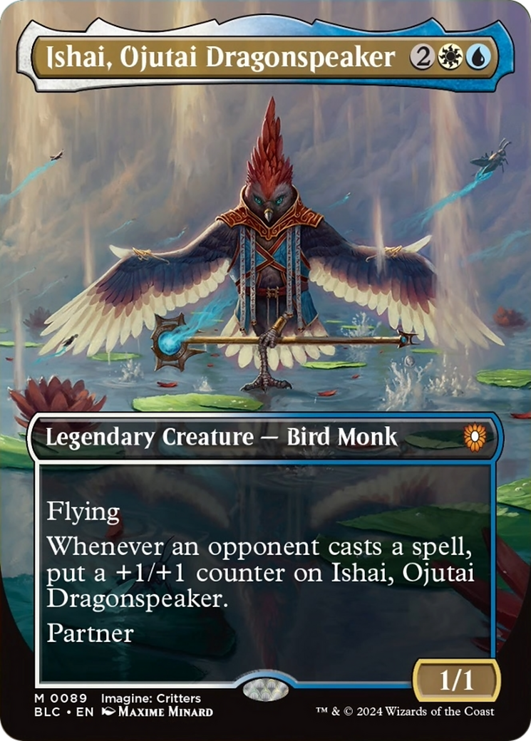 Ishai, Ojutai Dragonspeaker (Borderless) [Bloomburrow Commander] | Nerdhalla Games