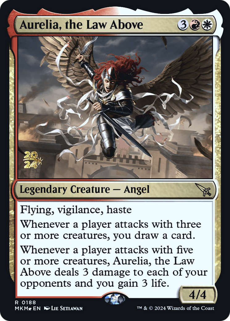 Aurelia, the Law Above [Murders at Karlov Manor Prerelease Promos] | Nerdhalla Games