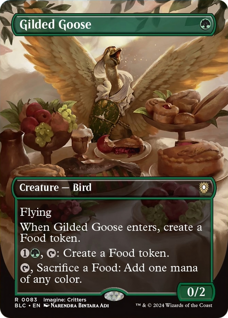 Gilded Goose (Borderless) [Bloomburrow Commander] | Nerdhalla Games