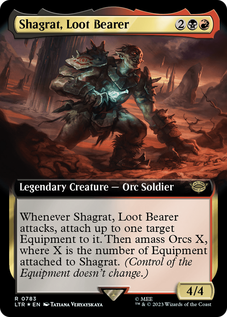 Shagrat, Loot Bearer (Extended Art) (Surge Foil) [The Lord of the Rings: Tales of Middle-Earth] | Nerdhalla Games