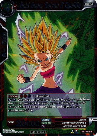 Bold Super Saiyan 2 Caulifla (Event Pack 2 - 2018) (TB1-012) [Promotion Cards] | Nerdhalla Games