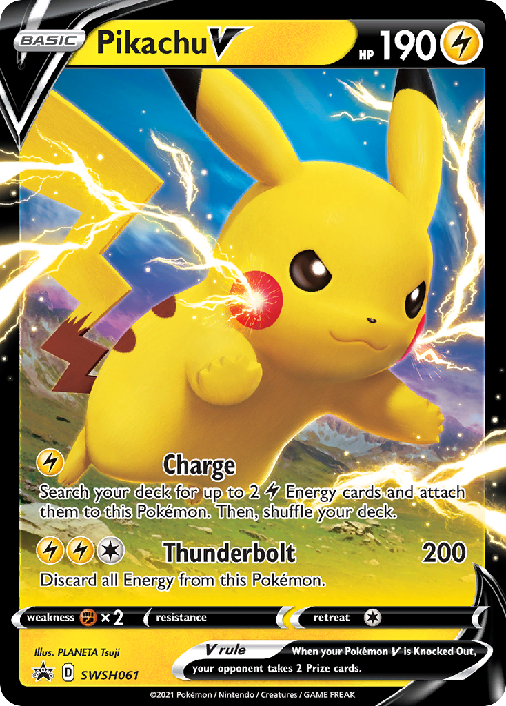 Pikachu V (SWSH061) [Sword & Shield: Black Star Promos] | Nerdhalla Games