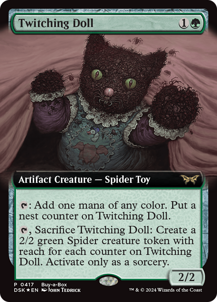 Twitching Doll (Extended Art) (Buy-a-box) [Duskmourn: House of Horror Promos] | Nerdhalla Games