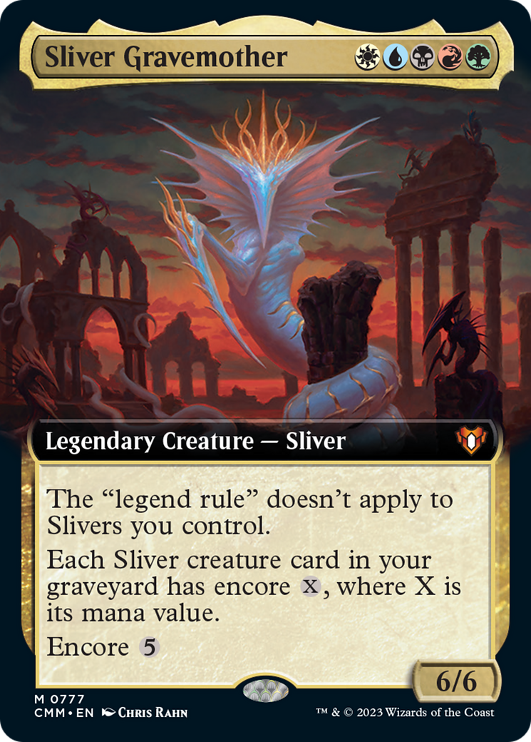 Sliver Gravemother (Extended Art) [Commander Masters] | Nerdhalla Games