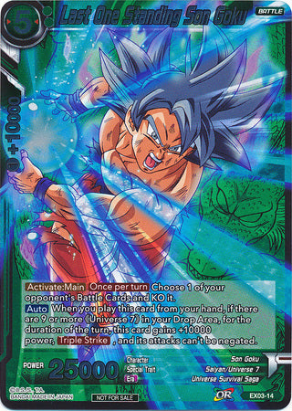 Last One Standing Son Goku (Event Pack 2 - 2018) (EX03-14) [Promotion Cards] | Nerdhalla Games