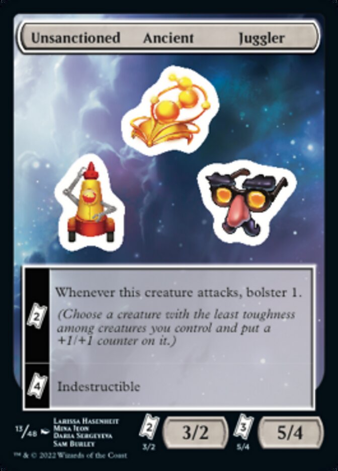 Unsanctioned Ancient Juggler [Unfinity Stickers] | Nerdhalla Games