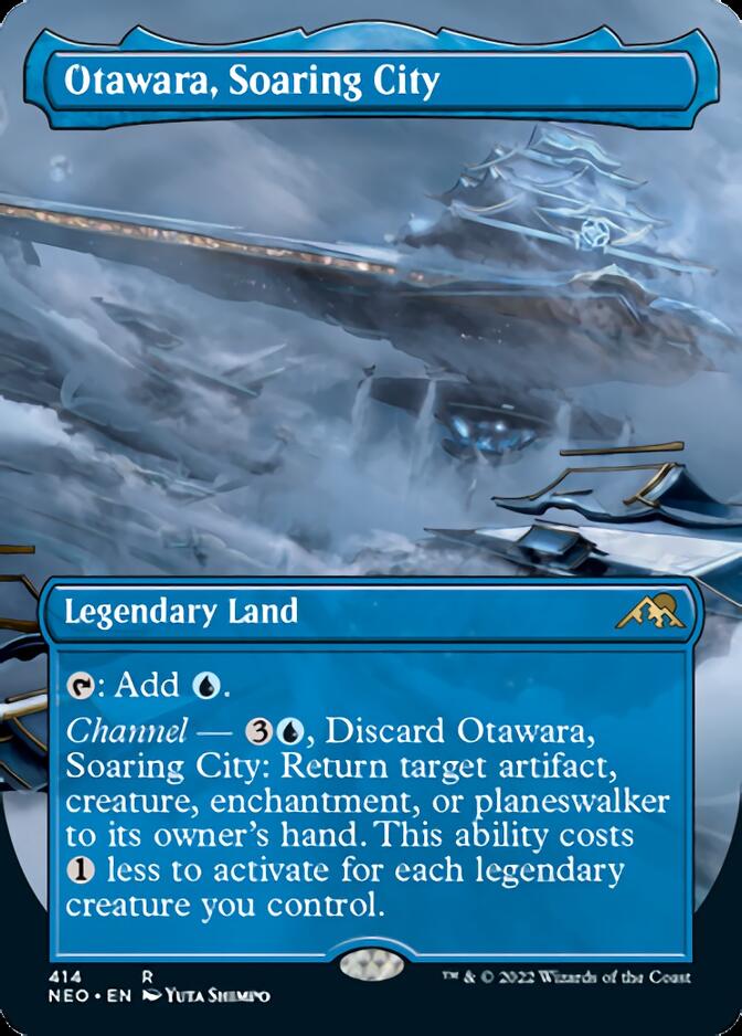 Otawara, Soaring City (Borderless Alternate Art) [Kamigawa: Neon Dynasty] | Nerdhalla Games