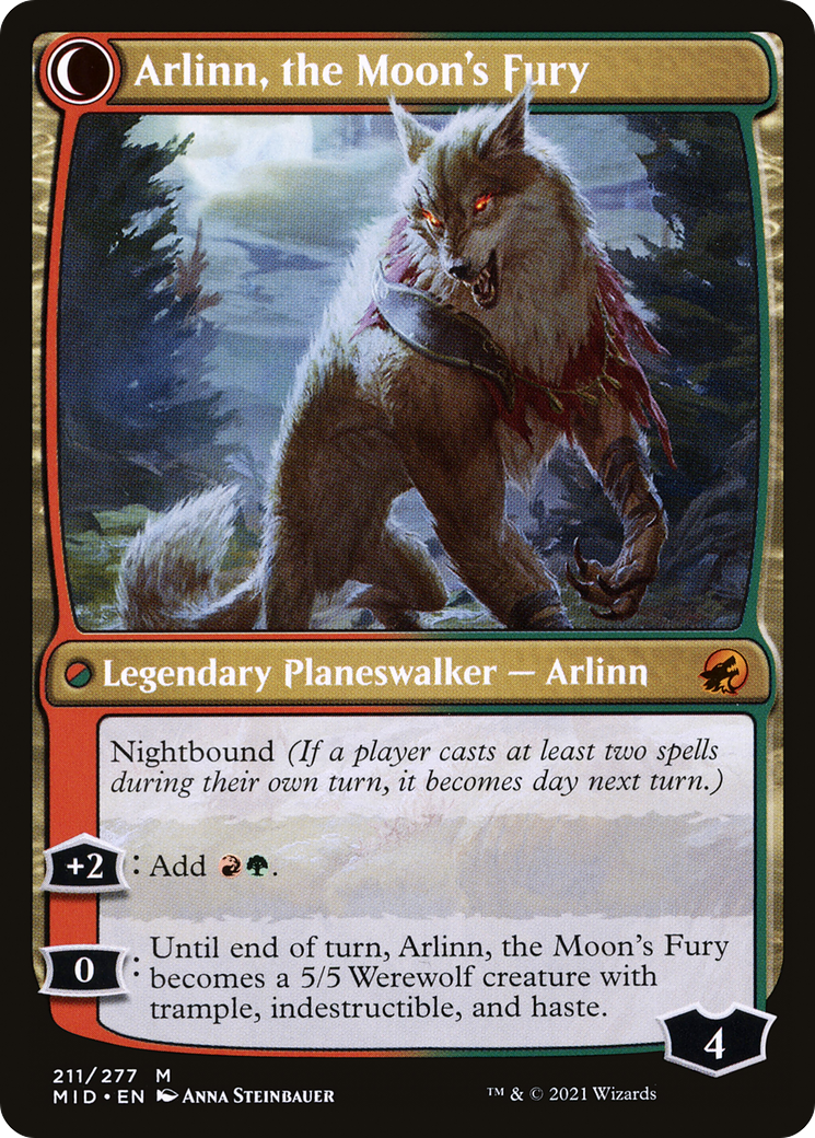 Arlinn, the Pack's Hope // Arlinn, the Moon's Fury [Secret Lair: From Cute to Brute] | Nerdhalla Games