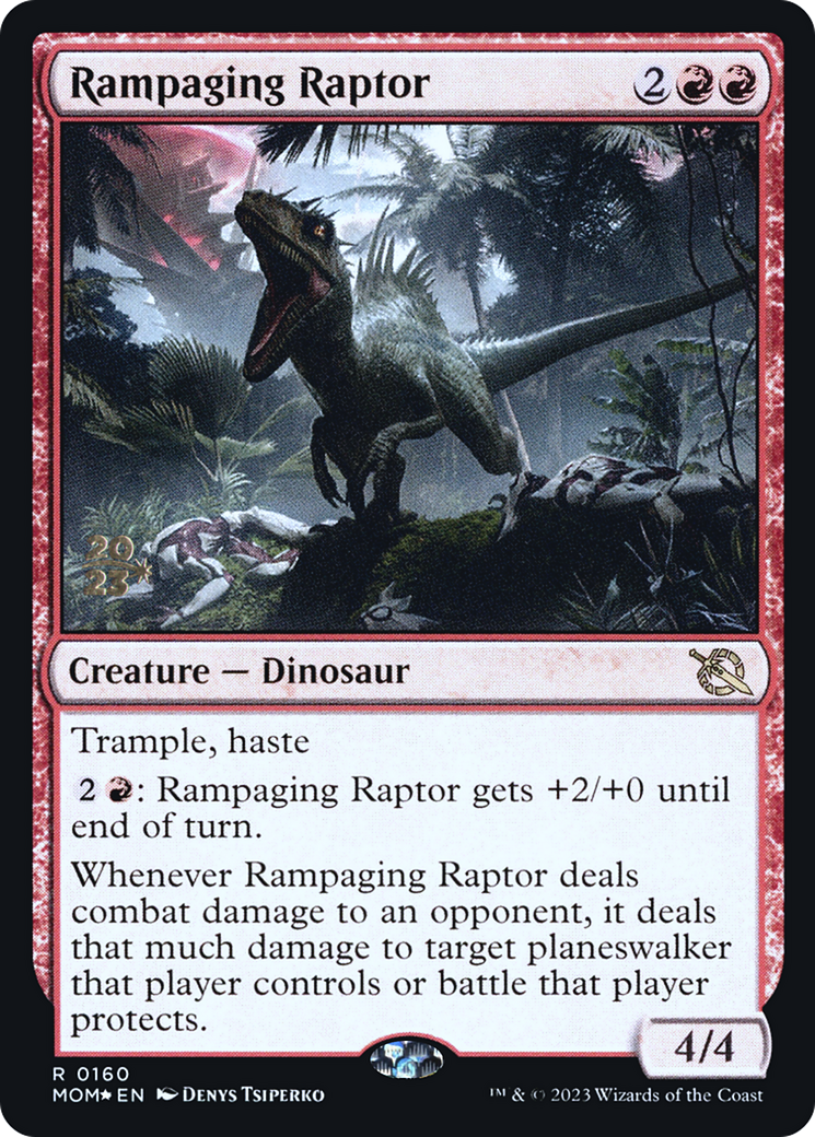 Rampaging Raptor [March of the Machine Prerelease Promos] | Nerdhalla Games