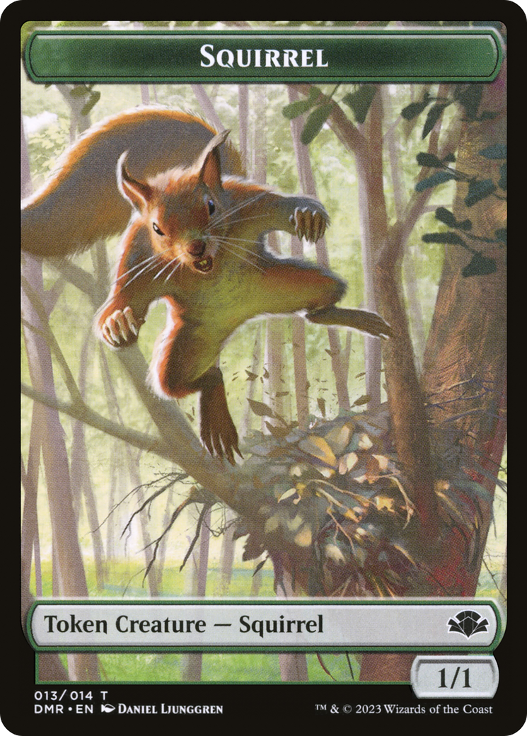 Squirrel Token [Dominaria Remastered Tokens] | Nerdhalla Games