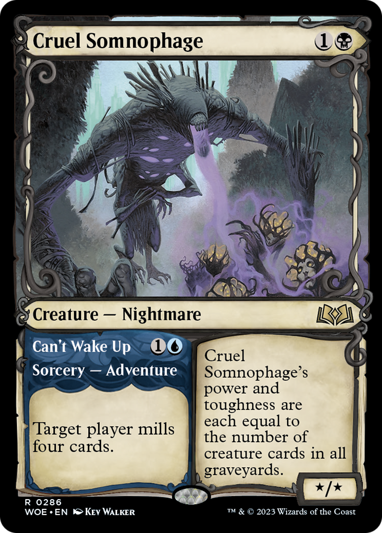 Cruel Somnophage // Can't Wake Up (Showcase) [Wilds of Eldraine] | Nerdhalla Games