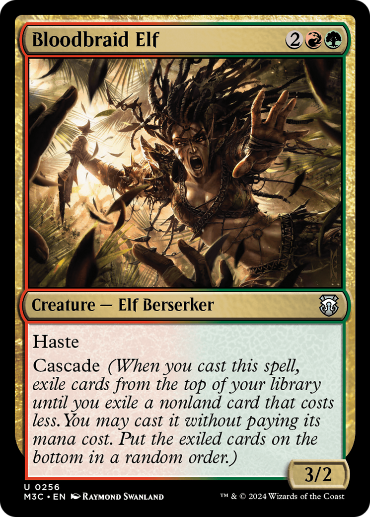 Bloodbraid Elf (Ripple Foil) [Modern Horizons 3 Commander] | Nerdhalla Games