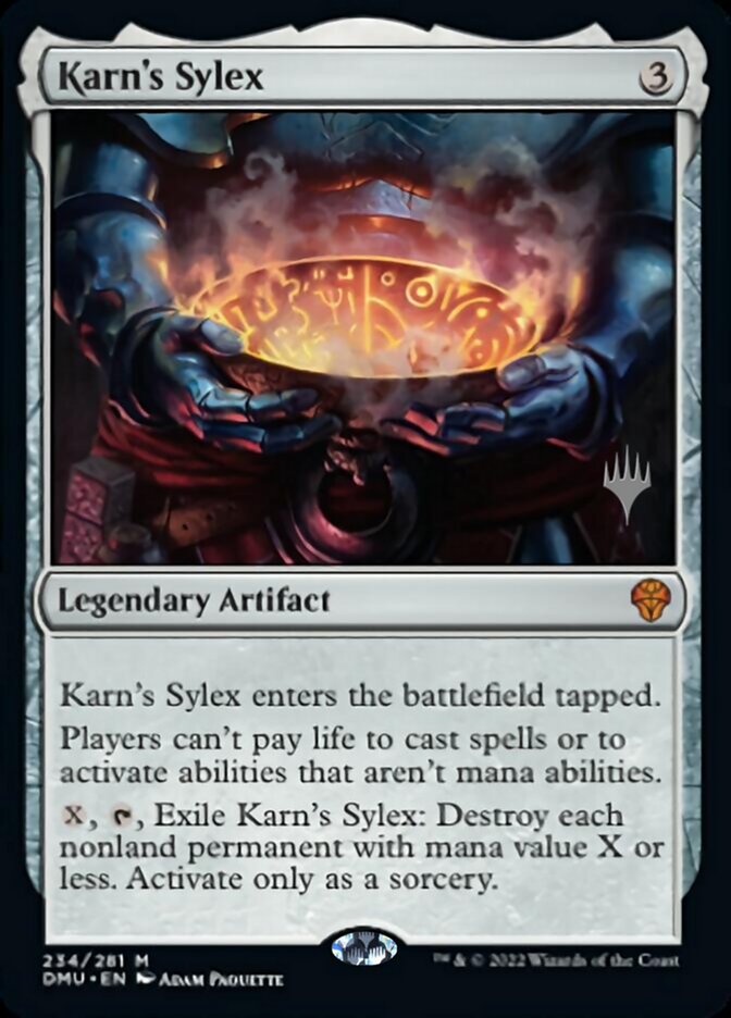 Karn's Sylex (Promo Pack) [Dominaria United Promos] | Nerdhalla Games