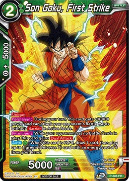 Son Goku, First Strike (Tournament Pack Vol. 8) (P-386) [Tournament Promotion Cards] | Nerdhalla Games