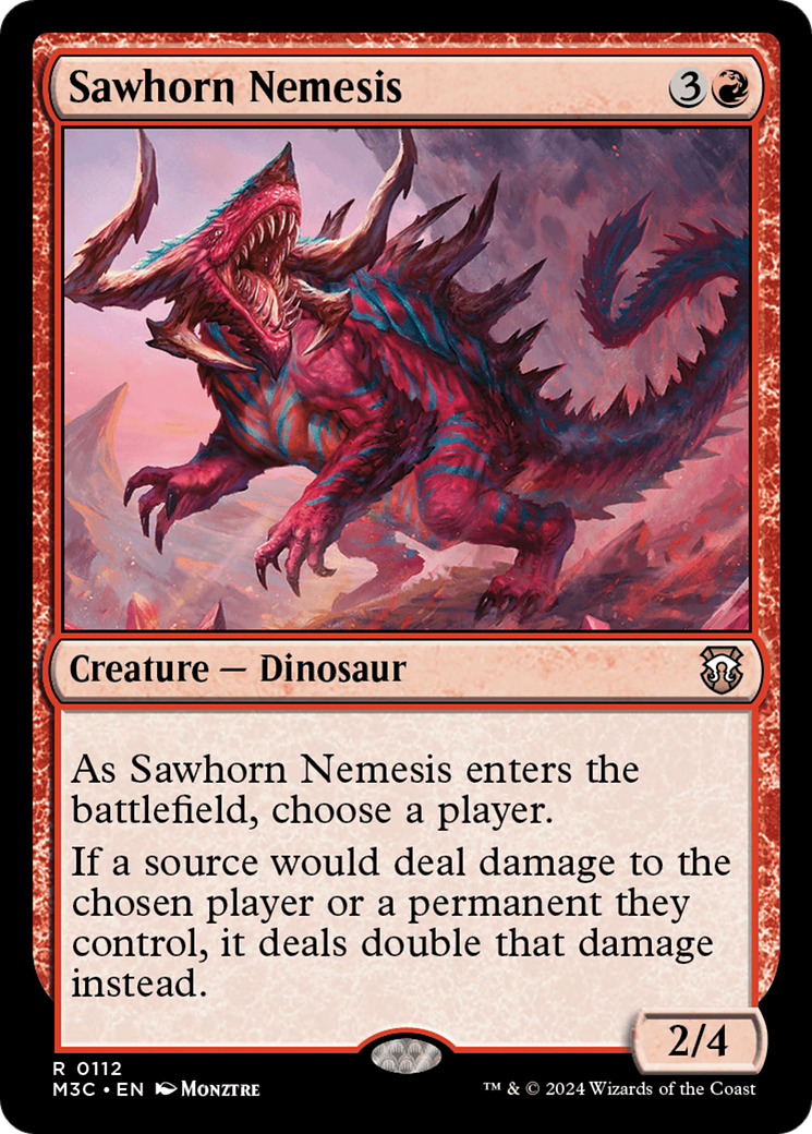 Sawhorn Nemesis [Modern Horizons 3 Commander] | Nerdhalla Games