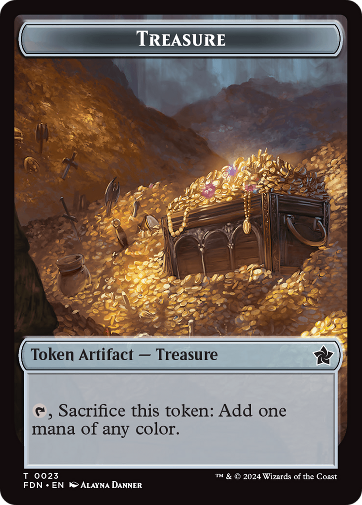 Food // Treasure Double-Sided Token [Foundations Tokens] | Nerdhalla Games