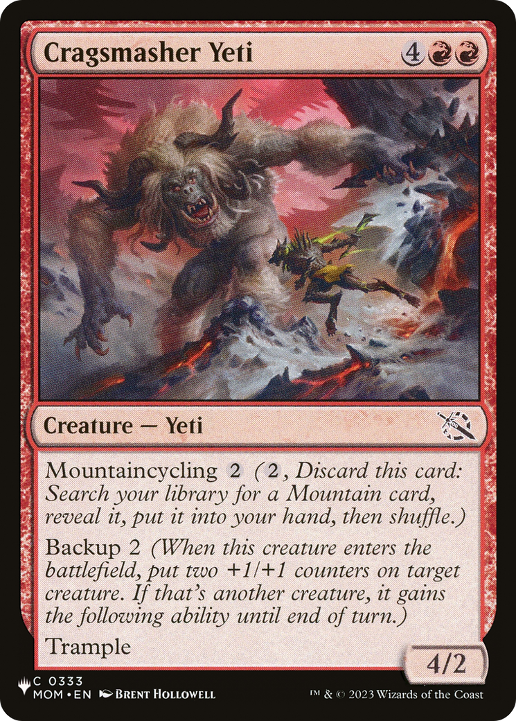 Cragsmasher Yeti [The List Reprints] | Nerdhalla Games