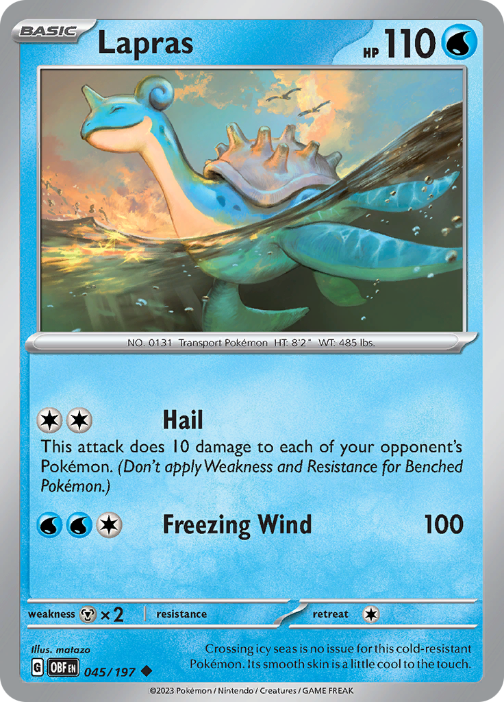 Lapras (045/197) [Scarlet & Violet: Obsidian Flames] | Nerdhalla Games