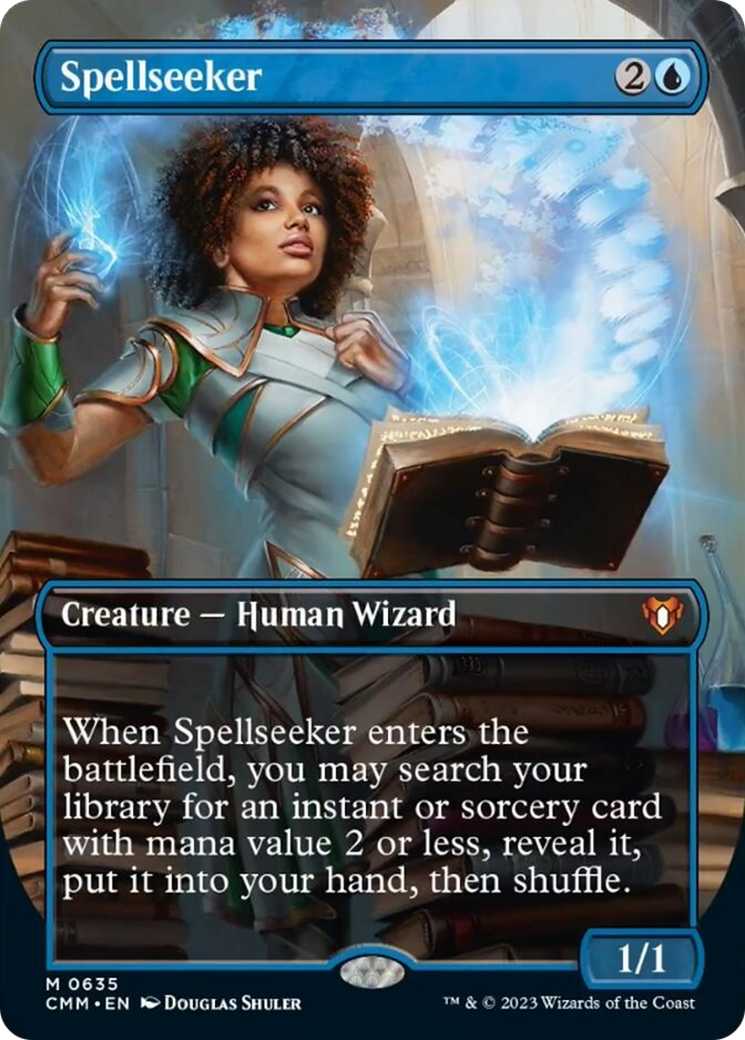 Spellseeker (Borderless Alternate Art) [Commander Masters] | Nerdhalla Games