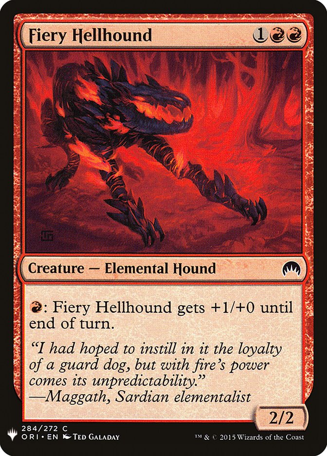 Fiery Hellhound [Mystery Booster] | Nerdhalla Games